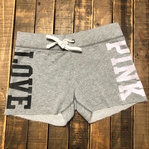 Victoria's Secret Gray and Black Athletic Shorts